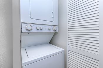 Washer and dryer in home (in select apartment homes)